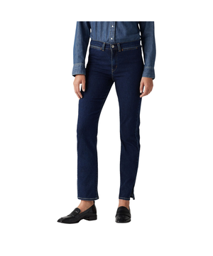 Jean ajusté droit pour femmes, 724 HR, Levi's, délavé indigo foncé