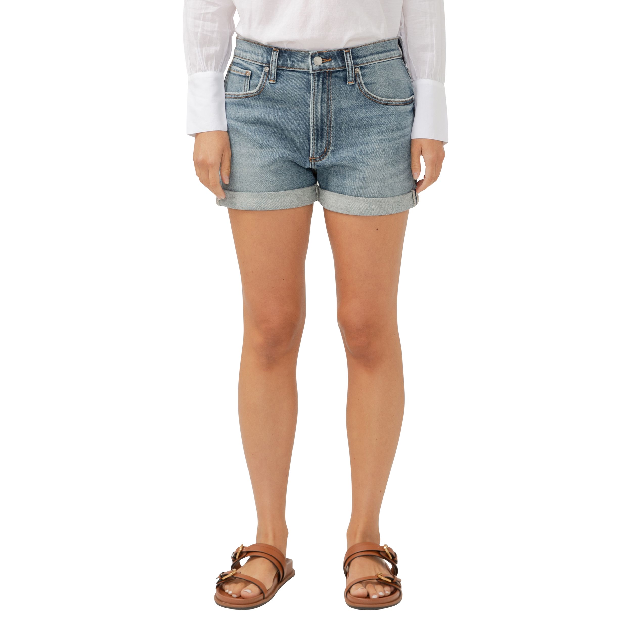 Short décontracté pour femmes, Boyfriend, Silver