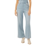 Salopette à jambe large pour femmes, Silver Front_Flat