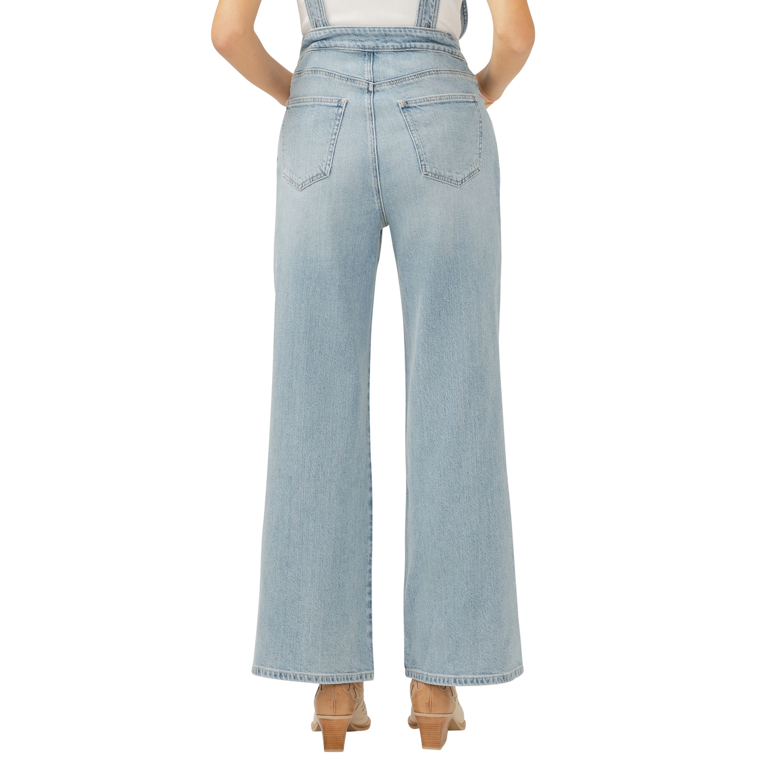 Salopette à jambe large pour femmes, Silver