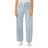 Jean avec cordon de serrage pour femmes, Be Easy, Silver Front_Flat
