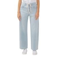 Silver Women's Be Easy Drawstring Jeans Front_Flat