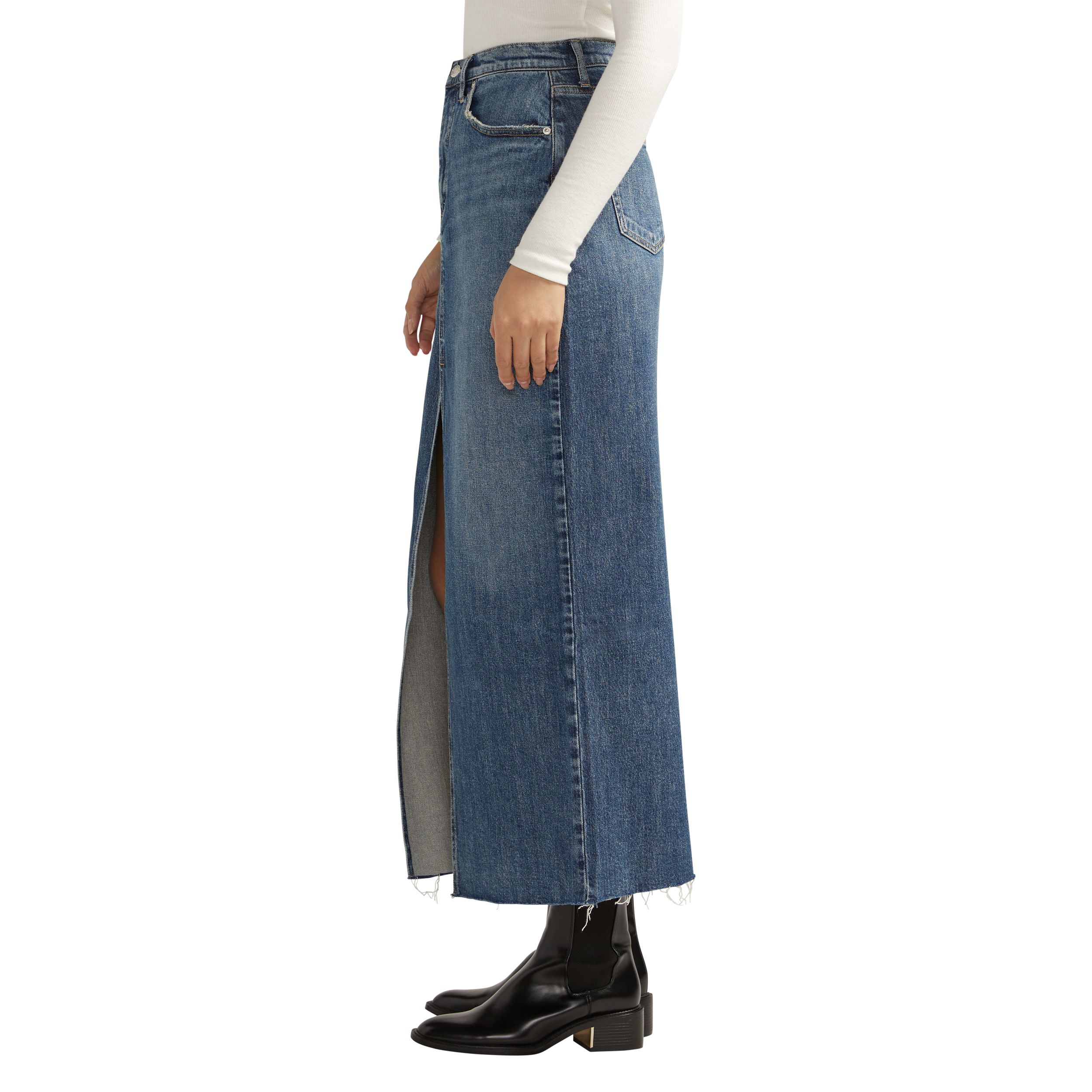 スカート musinsastandardwoman Women's Denim Maxi Skirt Medium Indigo MUSINSA | MUSINSA STANDARD WOMAN Women's Denim Maxi Skirt