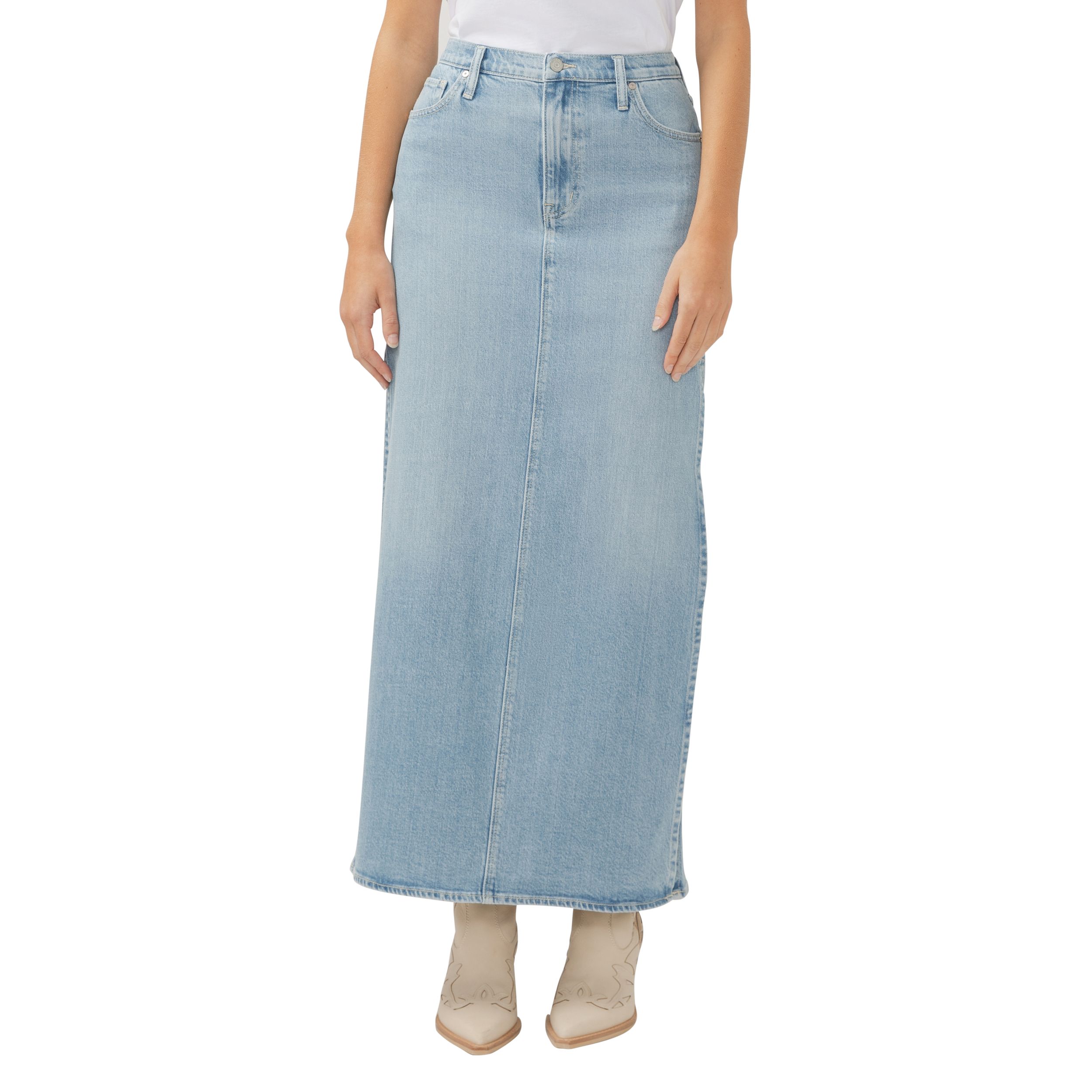 Jupe longue pour femmes, Slice, Silver