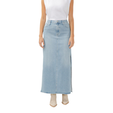 Silver Women's Slice Maxi Skirt Front_Flat