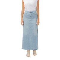 Jupe longue pour femmes, Slice, Silver Front_Flat