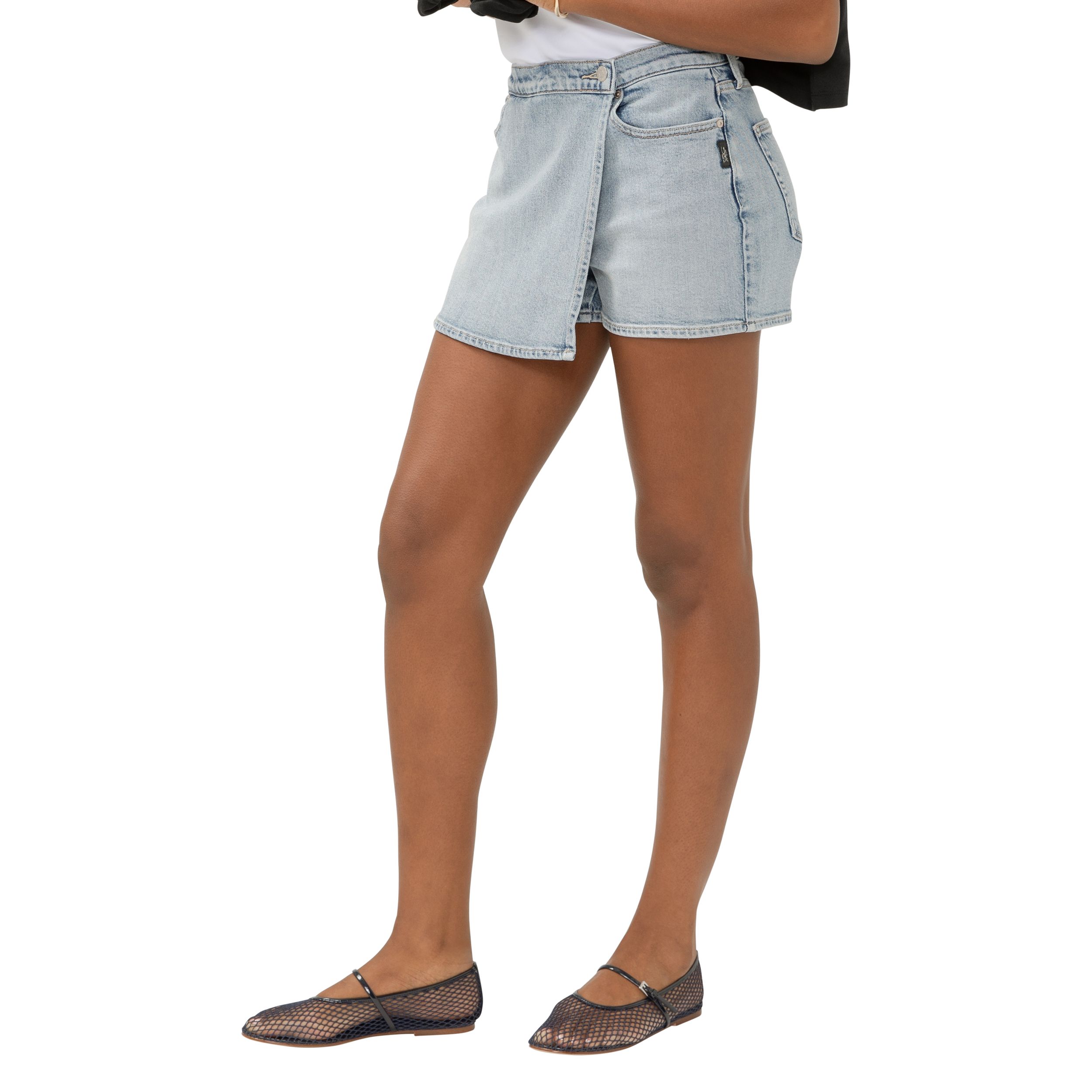 Silver Women's Denim Skort - Light Indigo Wash