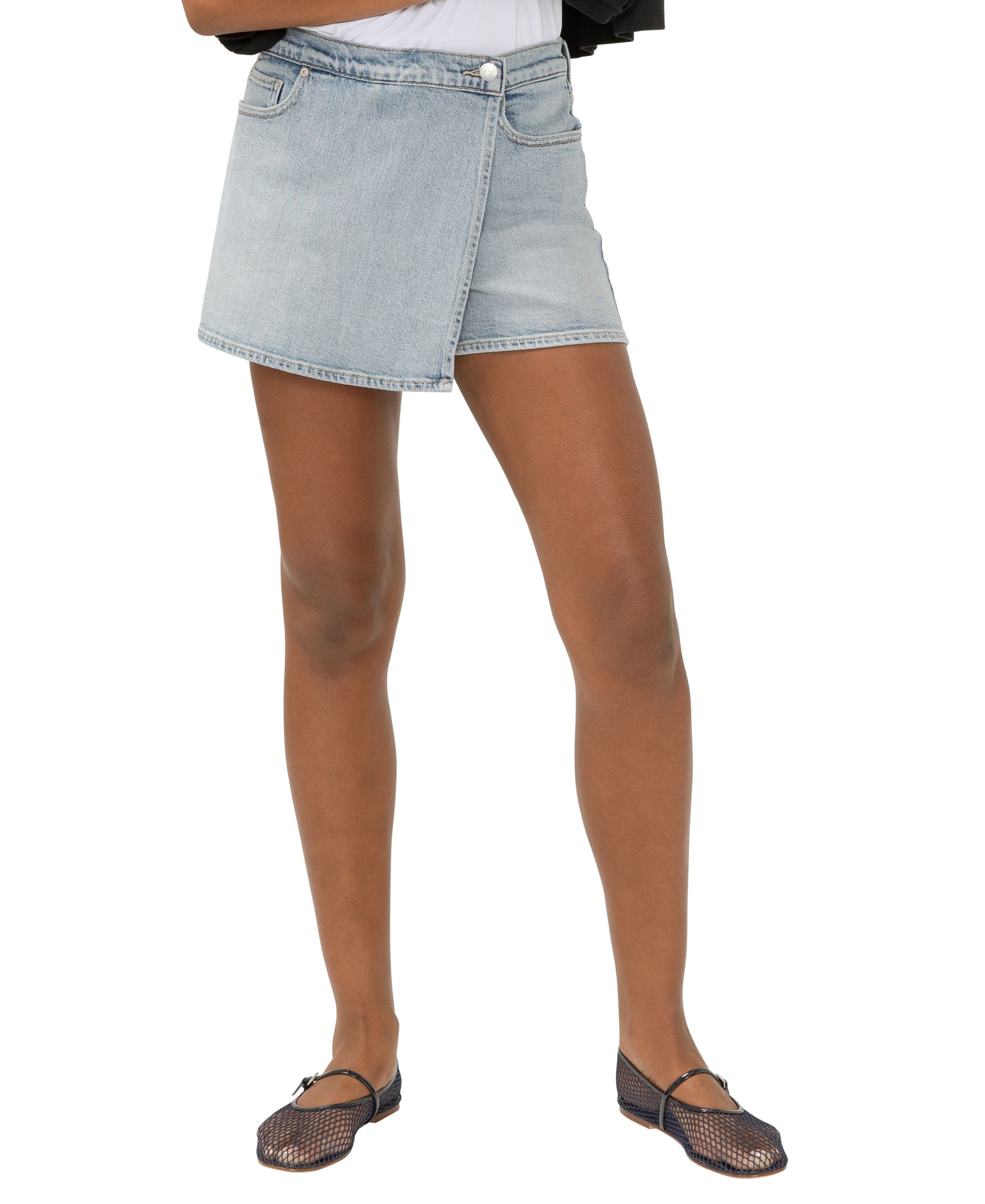 Silver Women's Denim Skort - Light Indigo Wash