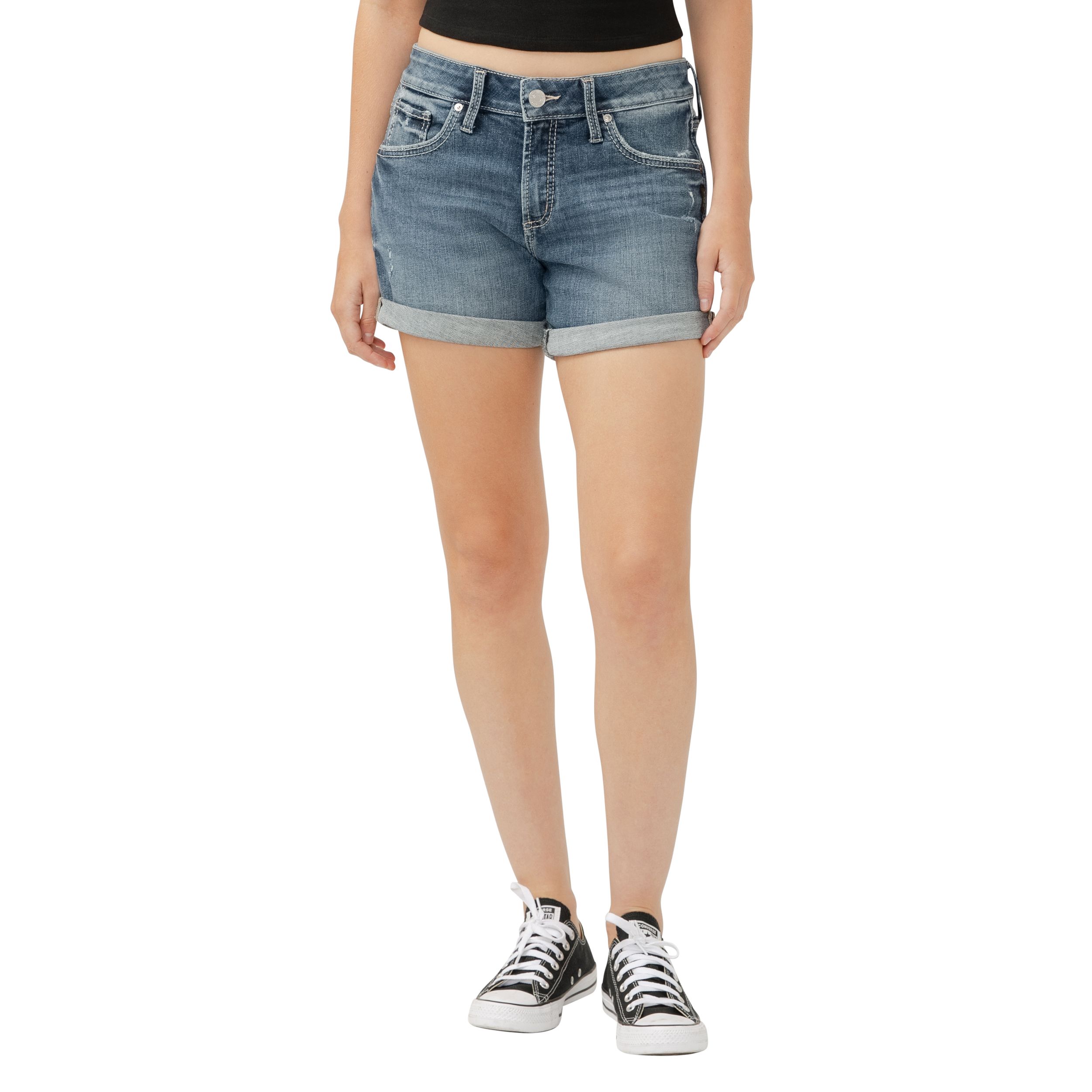Silver Women's Relaxed Boyfriend Short