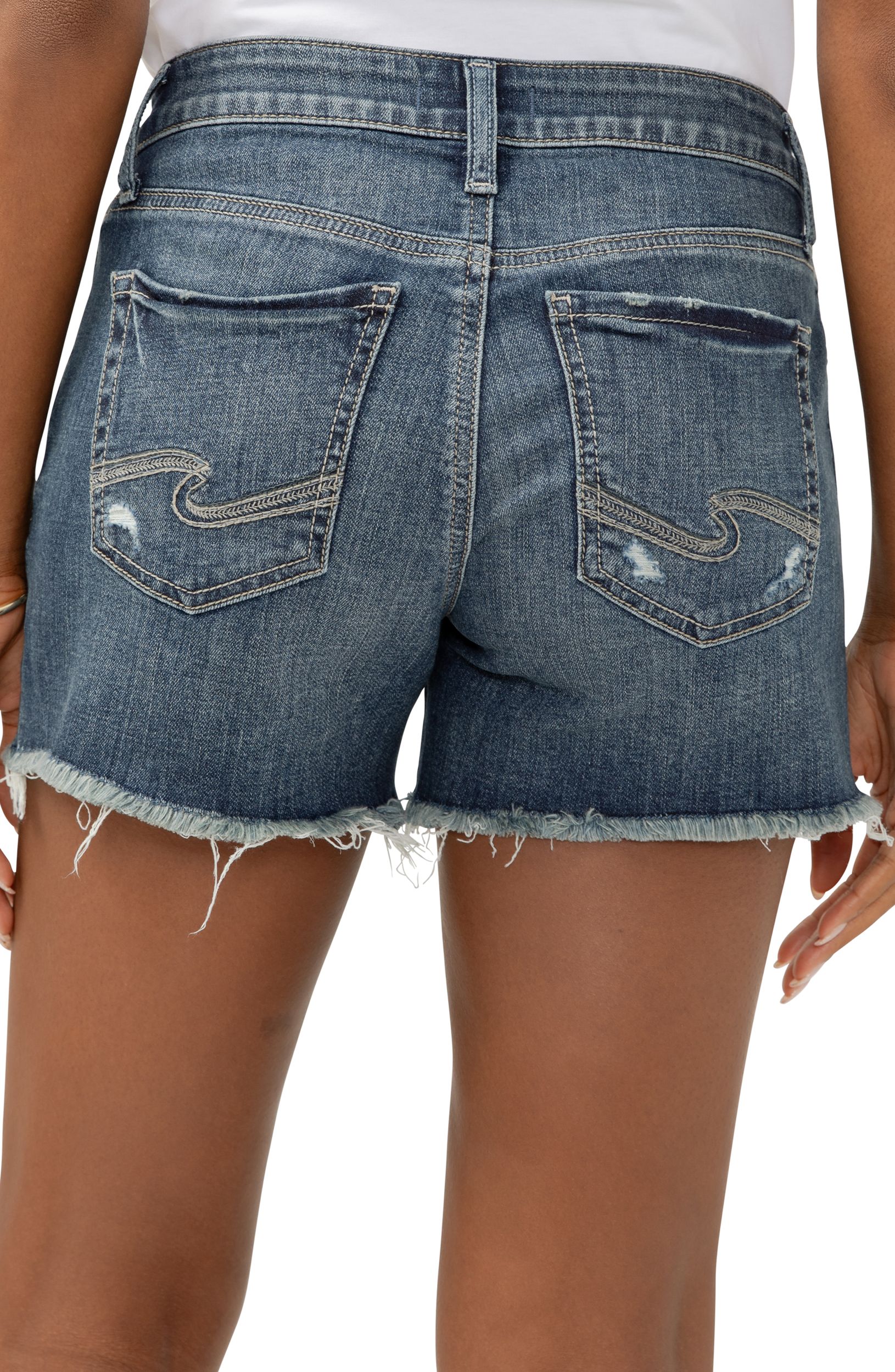 Silver Women's Suki Shorts - Dark Indigo Wash