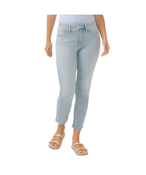 Jean à jambe droite à la cheville pour femmes, Isbister, Silver