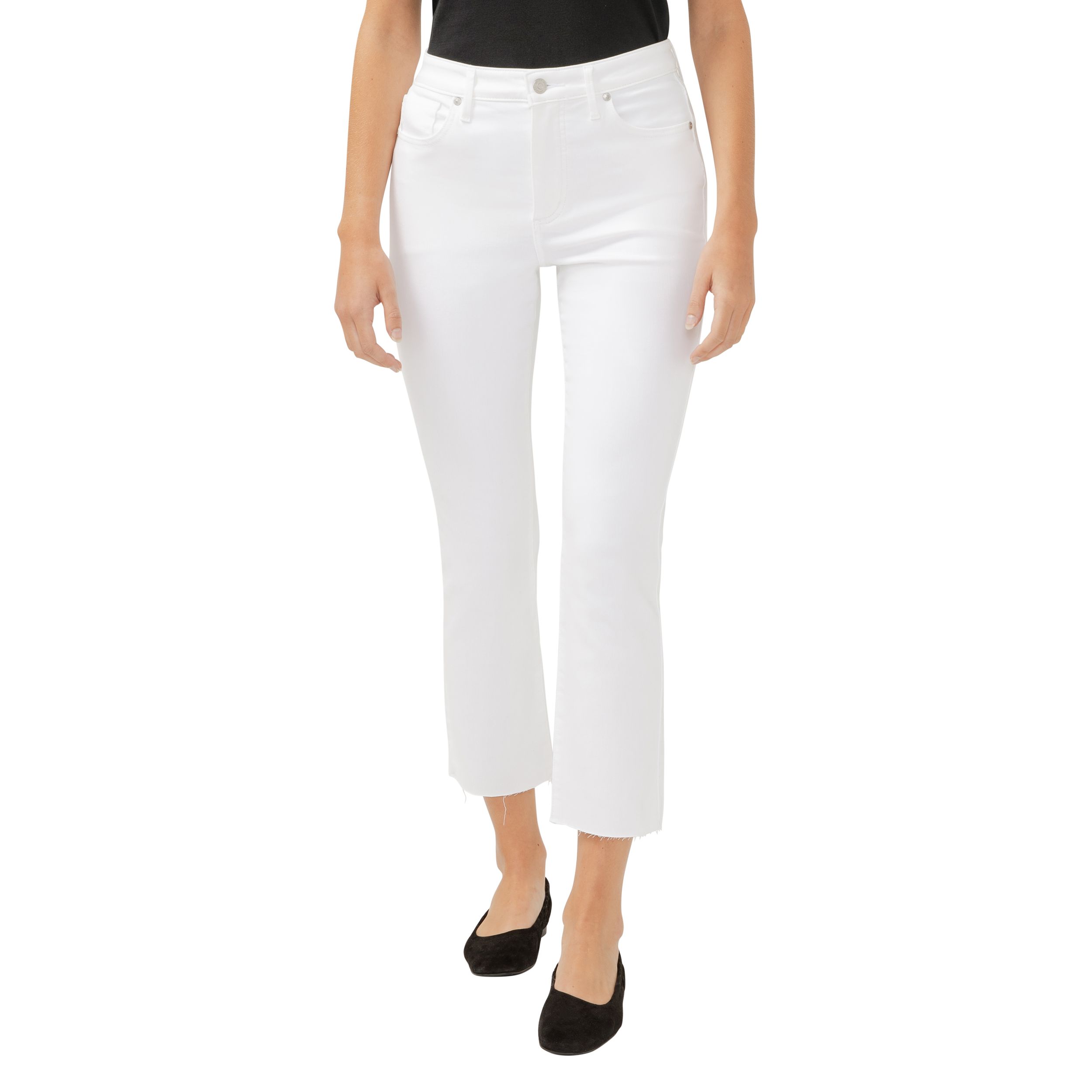 Jean à jambe droite à la cheville pour femmes, Isbister, Silver