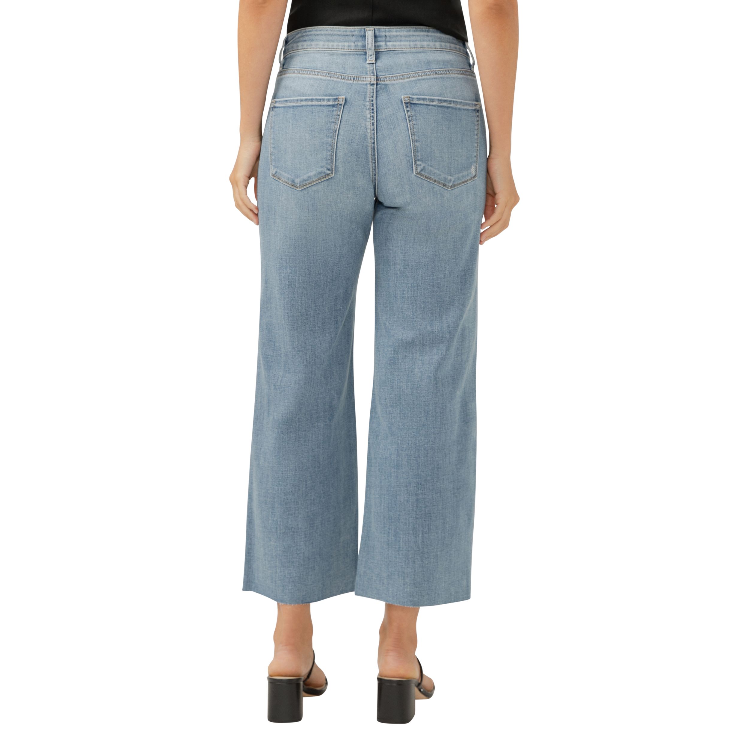 Silver Women's Ankle Wide Leg Jeans