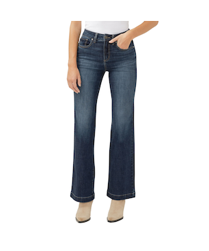 Jean à jambe pantalon pour femmes, Avery, Silver