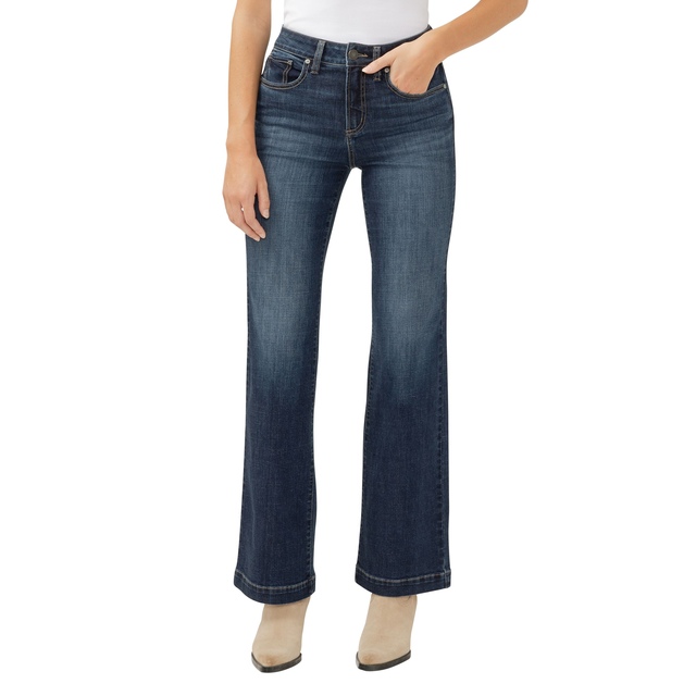 Jean à jambe pantalon pour femmes, Avery, Silver