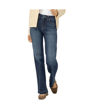 Jean à jambe pantalon pour femmes, Avery, Silver