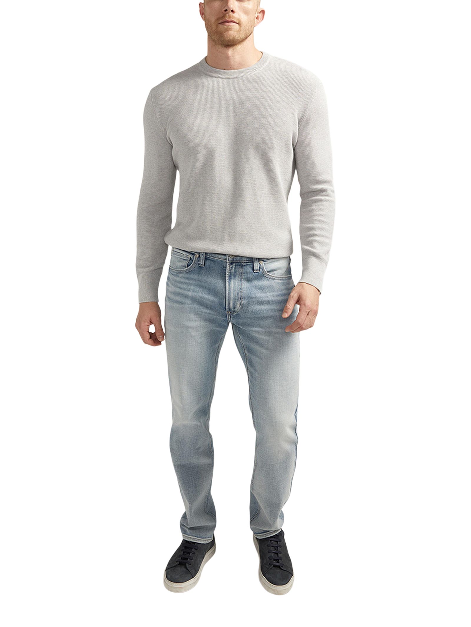 Jean à coupe étroite pour hommes, Konrad, Silver