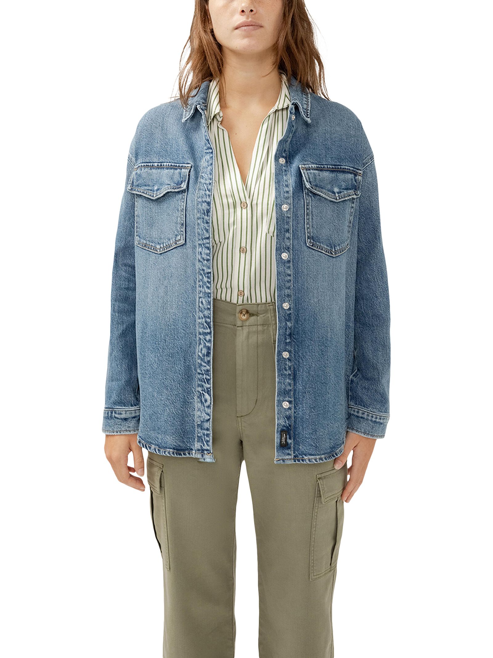 Silver Women's Shirt Jacket