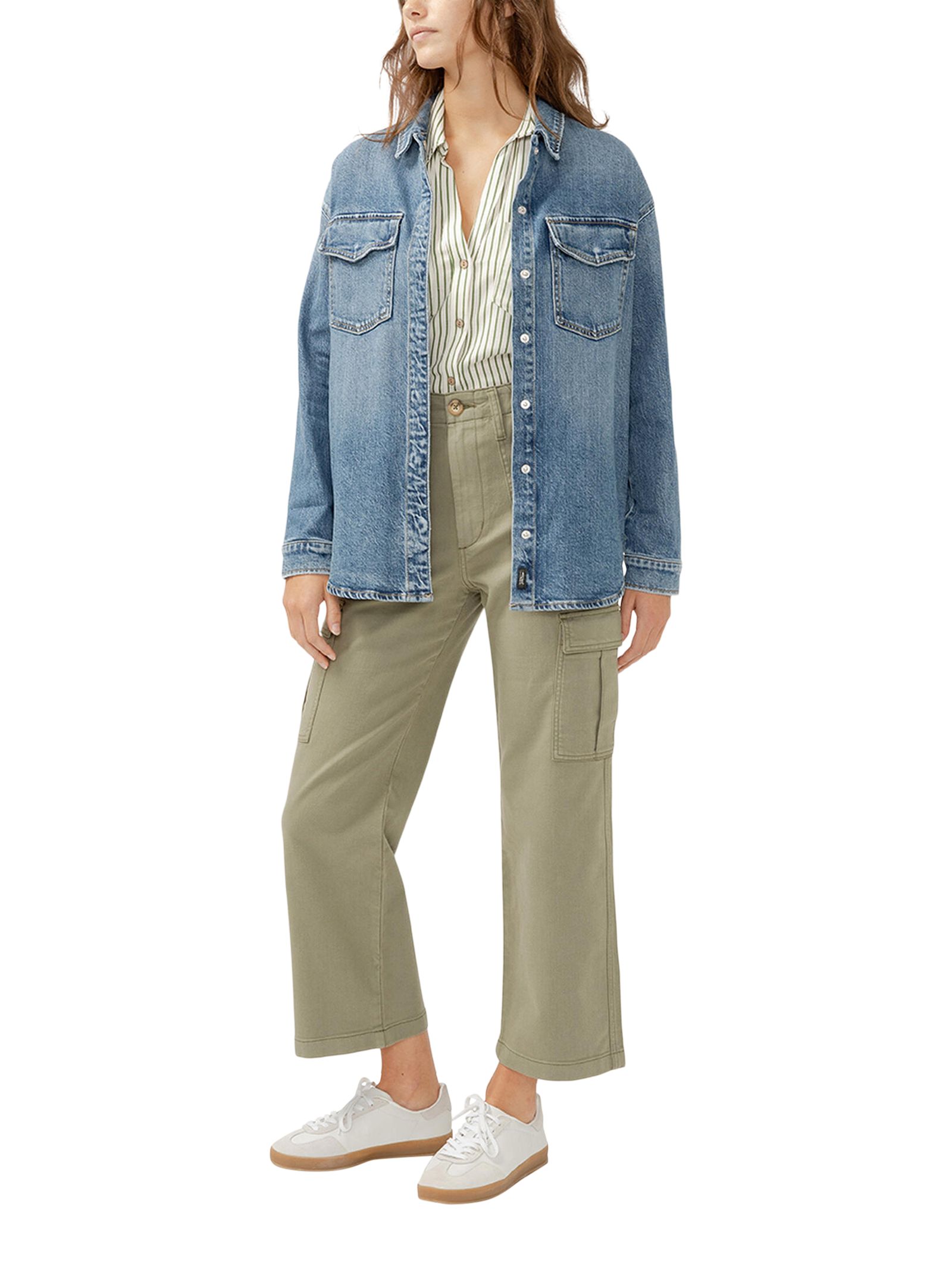 Silver Women's Shirt Jacket