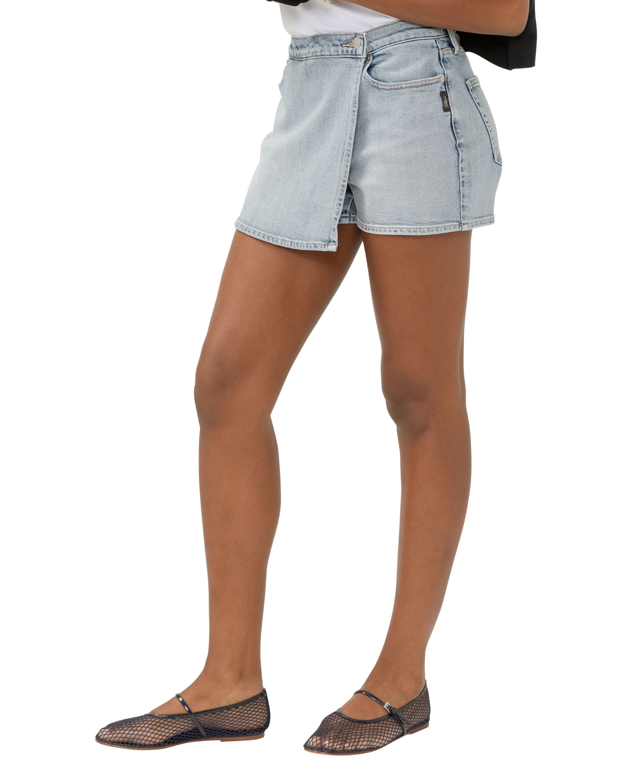 Silver Women's Denim Skort - Light Indigo Wash