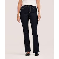 Jean bootcut taille haute pour femme, Denver Hayes Front_Flat