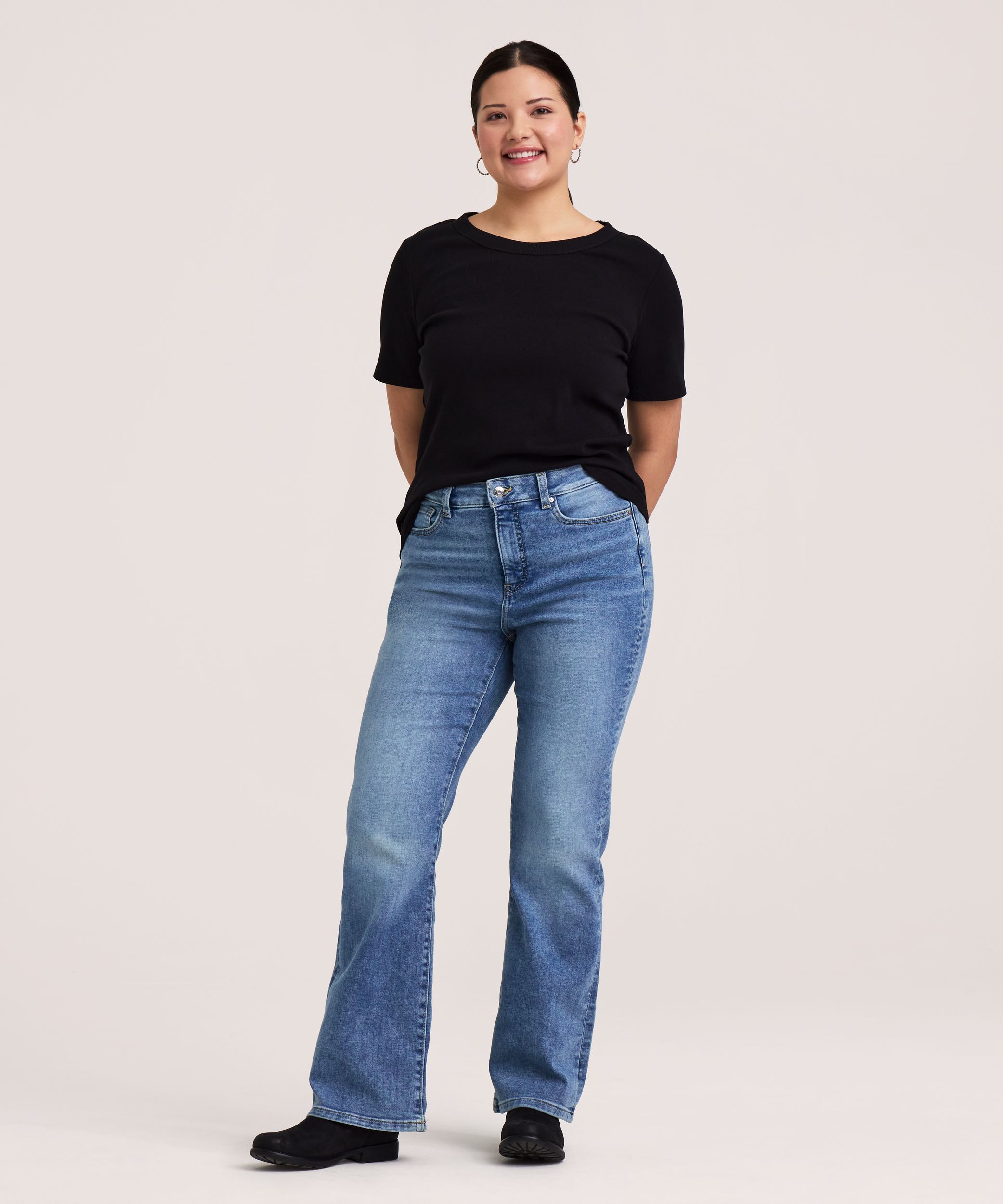 Denver Hayes Women's High Rise True Bootcut Jeans