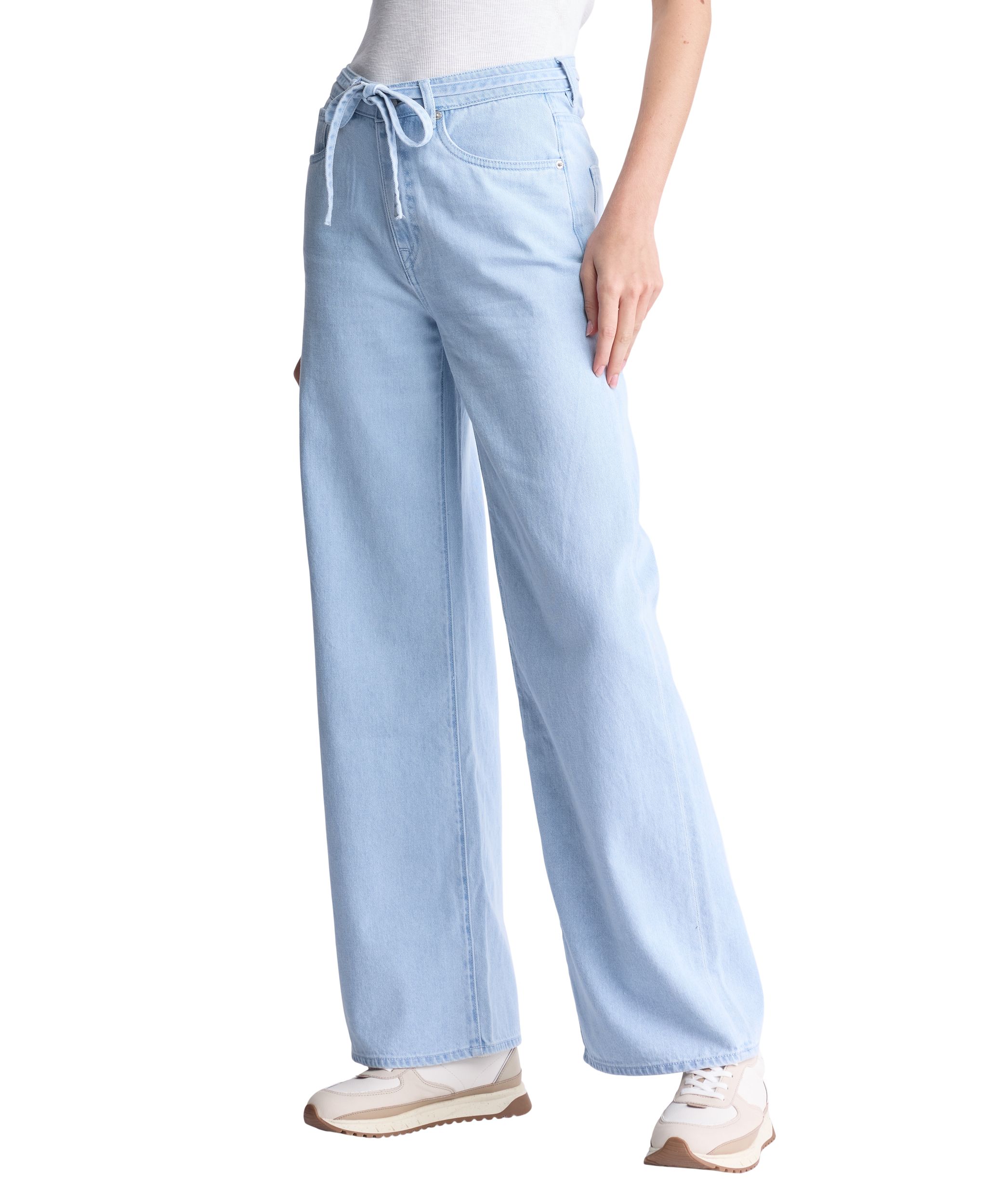 Jean à jambe large et taille haute pour femmes, Alecia, Buffalo