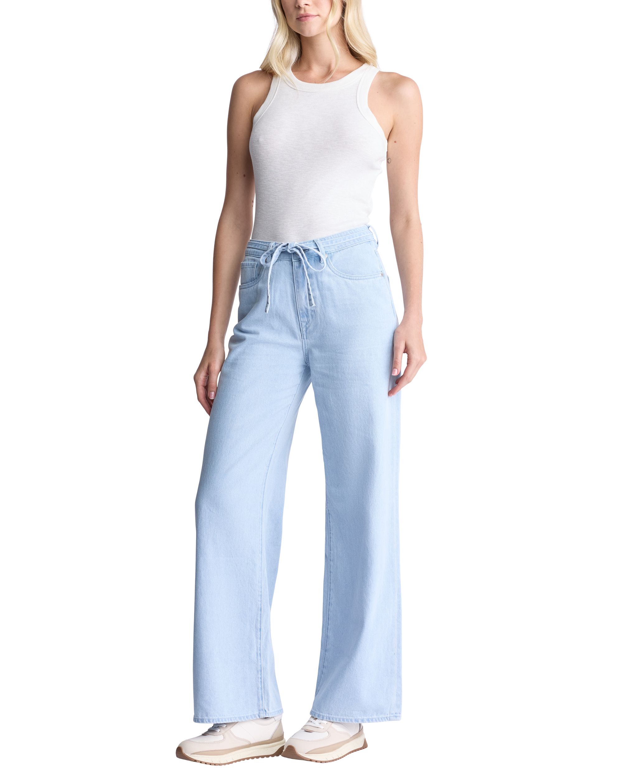 Jean à jambe large et taille haute pour femmes, Alecia, Buffalo