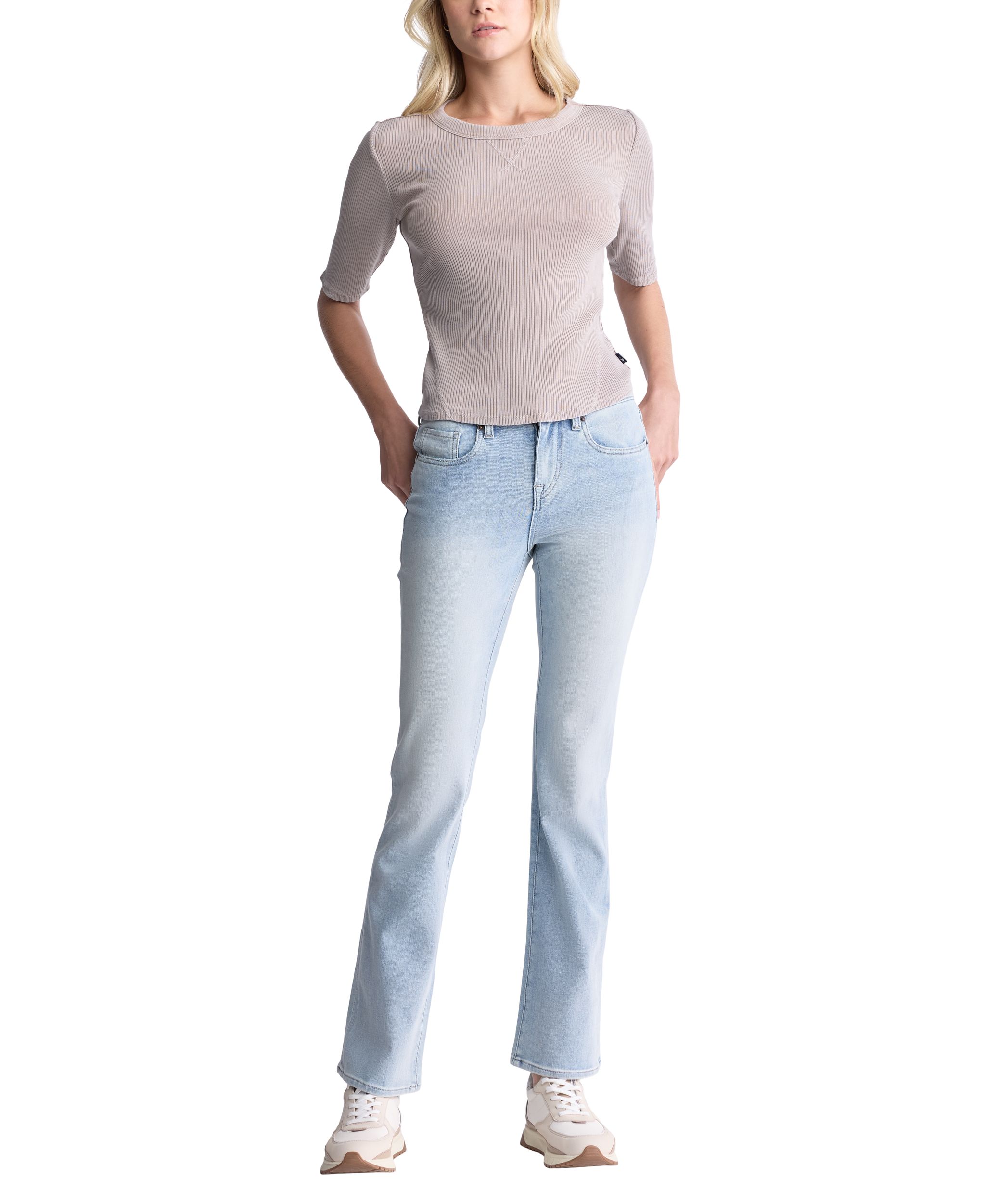 Buffalo Women's Queen Mid Rise Bootcut Jeans