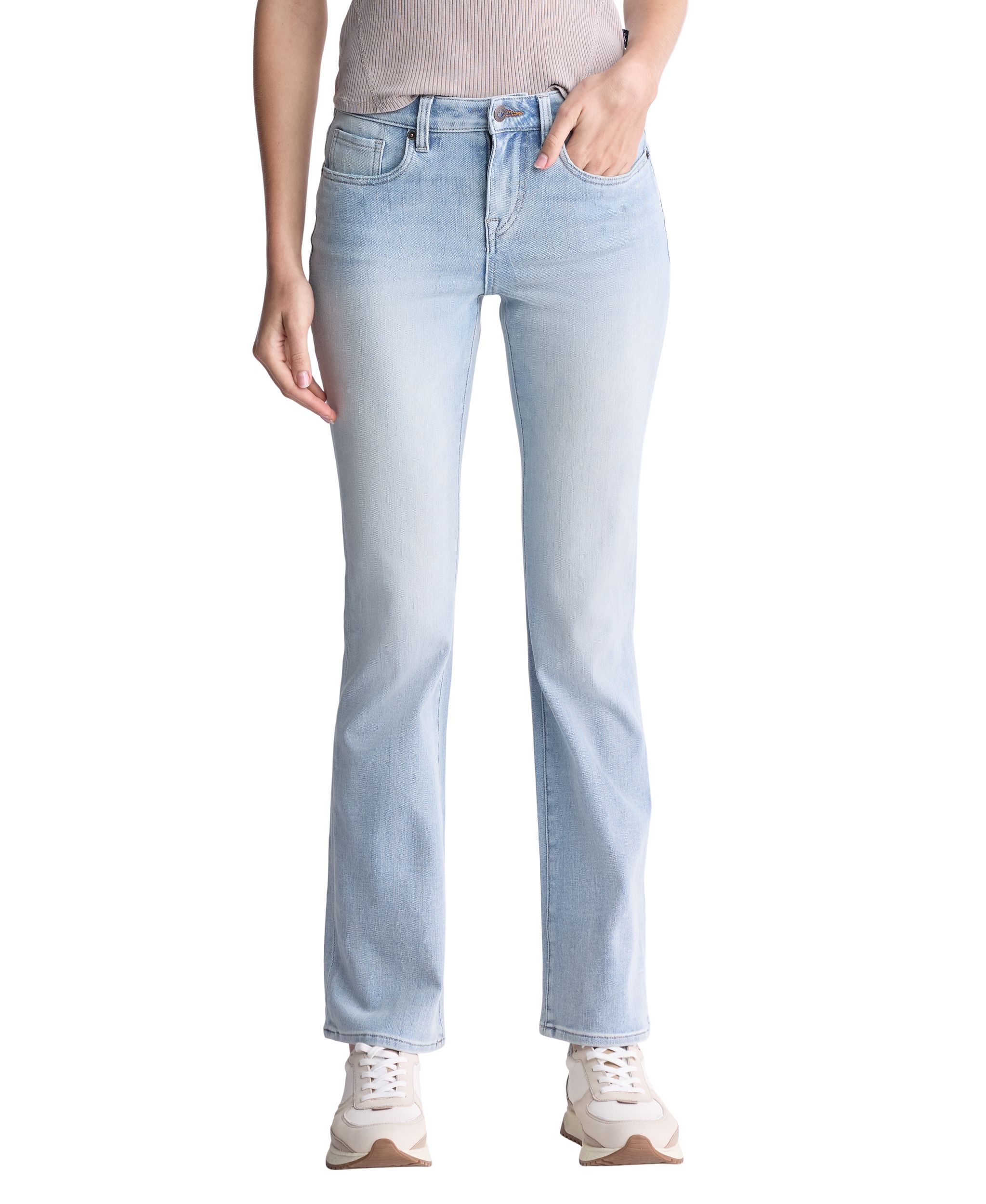 Buffalo Women's Queen Mid Rise Bootcut Jeans