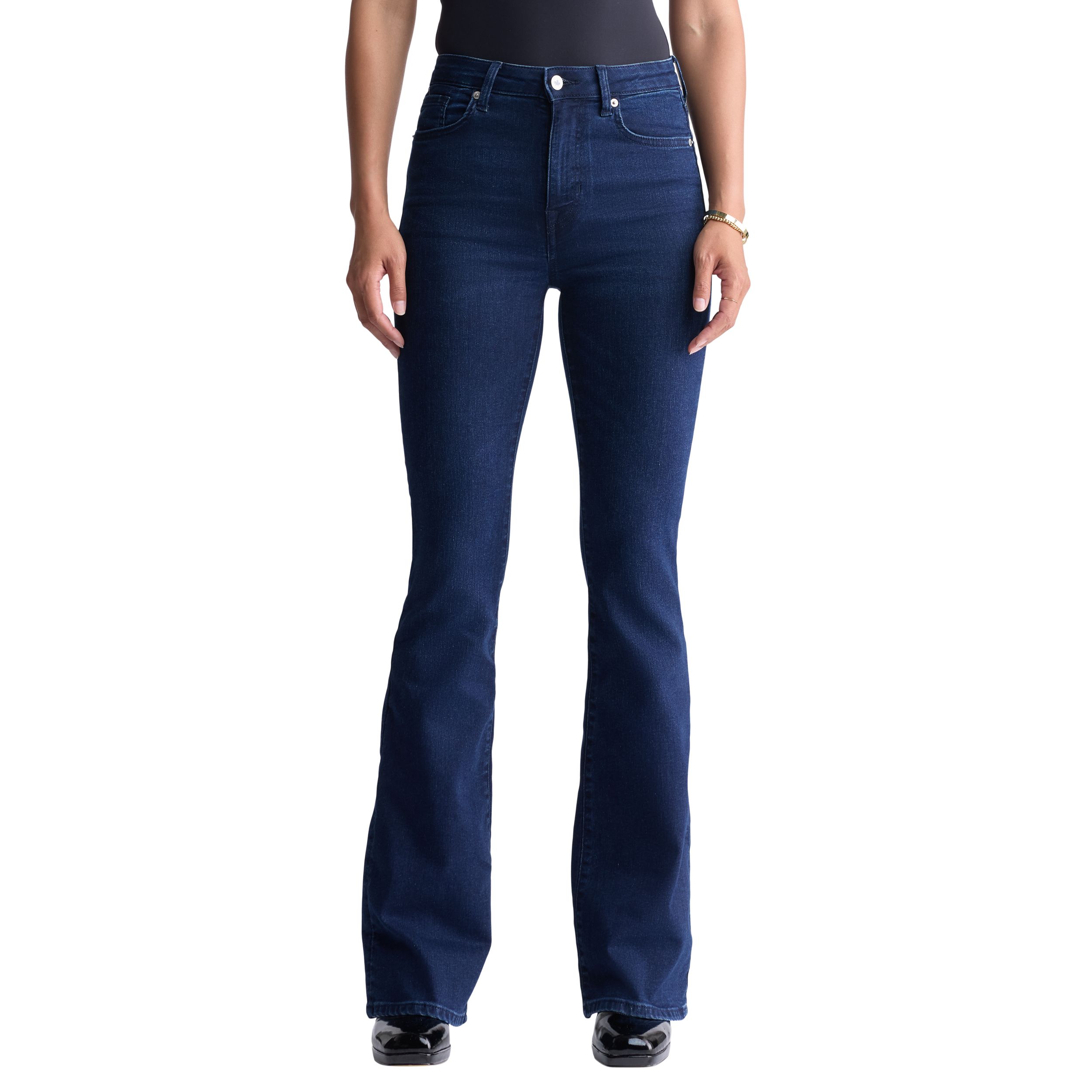 Jean droit à taille mi-basse pour femmes, Mary, Buffalo