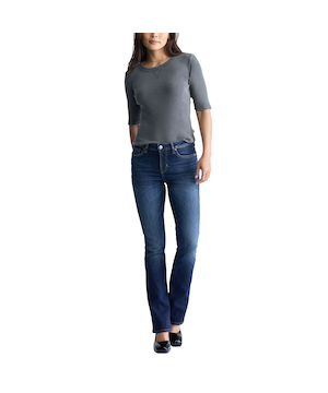 Buffalo Women's Queen Mid Rise Bootcut Jean - Dark Indigo Wash
