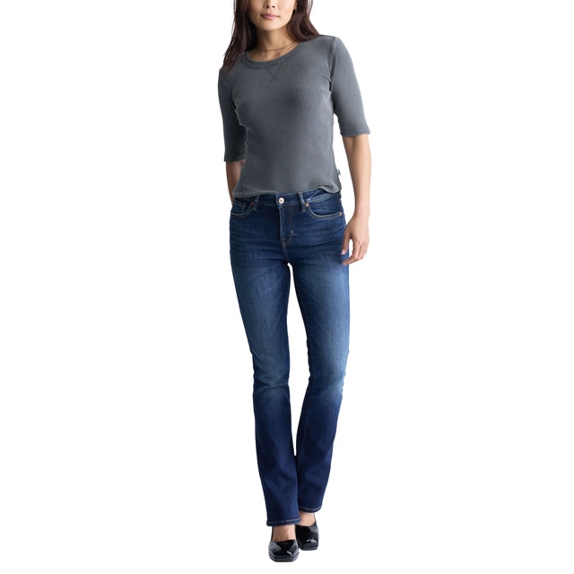 Buffalo Women's Queen Mid Rise Bootcut Jean - Dark Indigo Wash