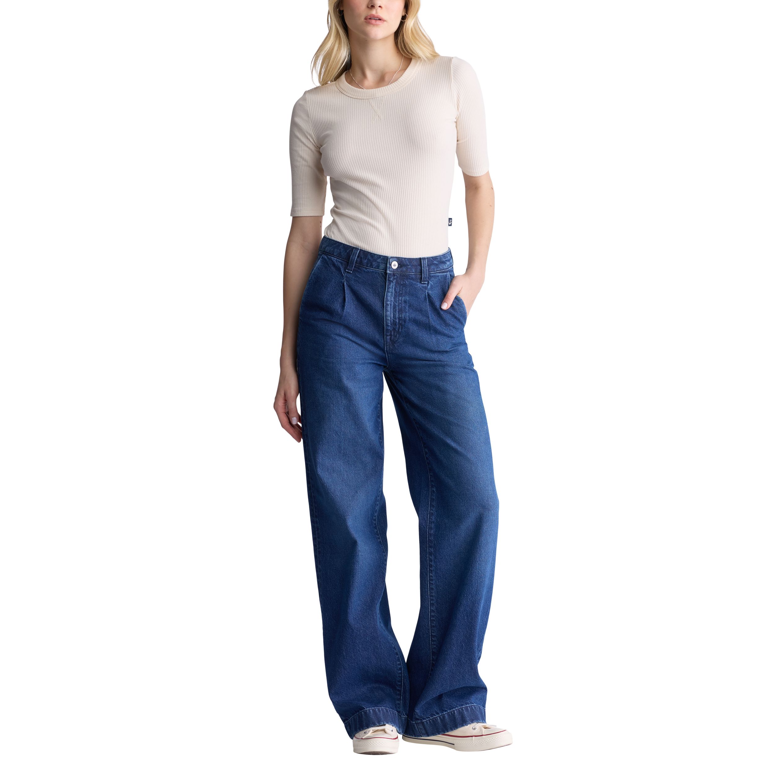 Jean à jambe large et taille haute pour femmes, Addie, Buffalo