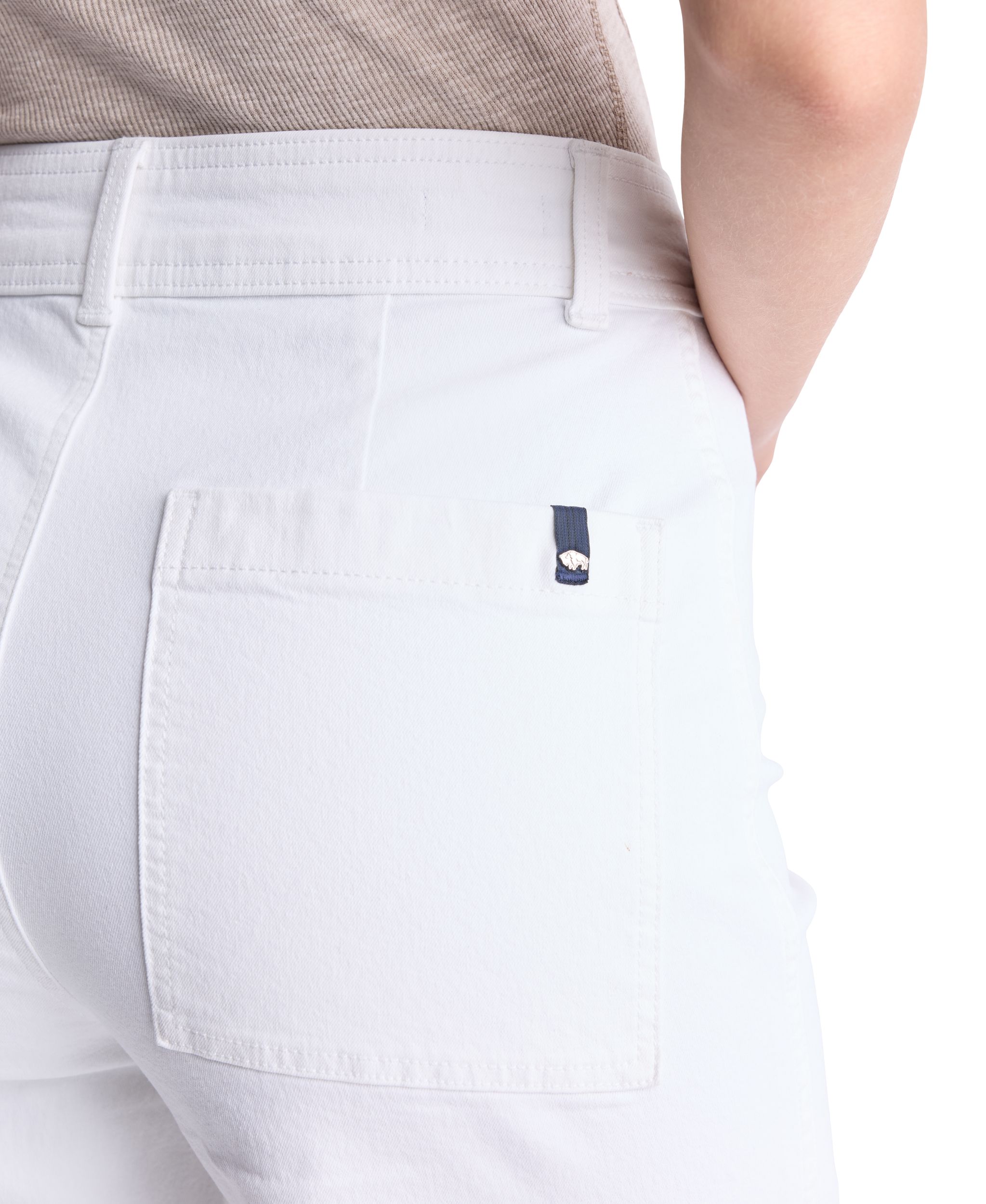 Buffalo Women's Adele High Rise Wide Leg Jean - White