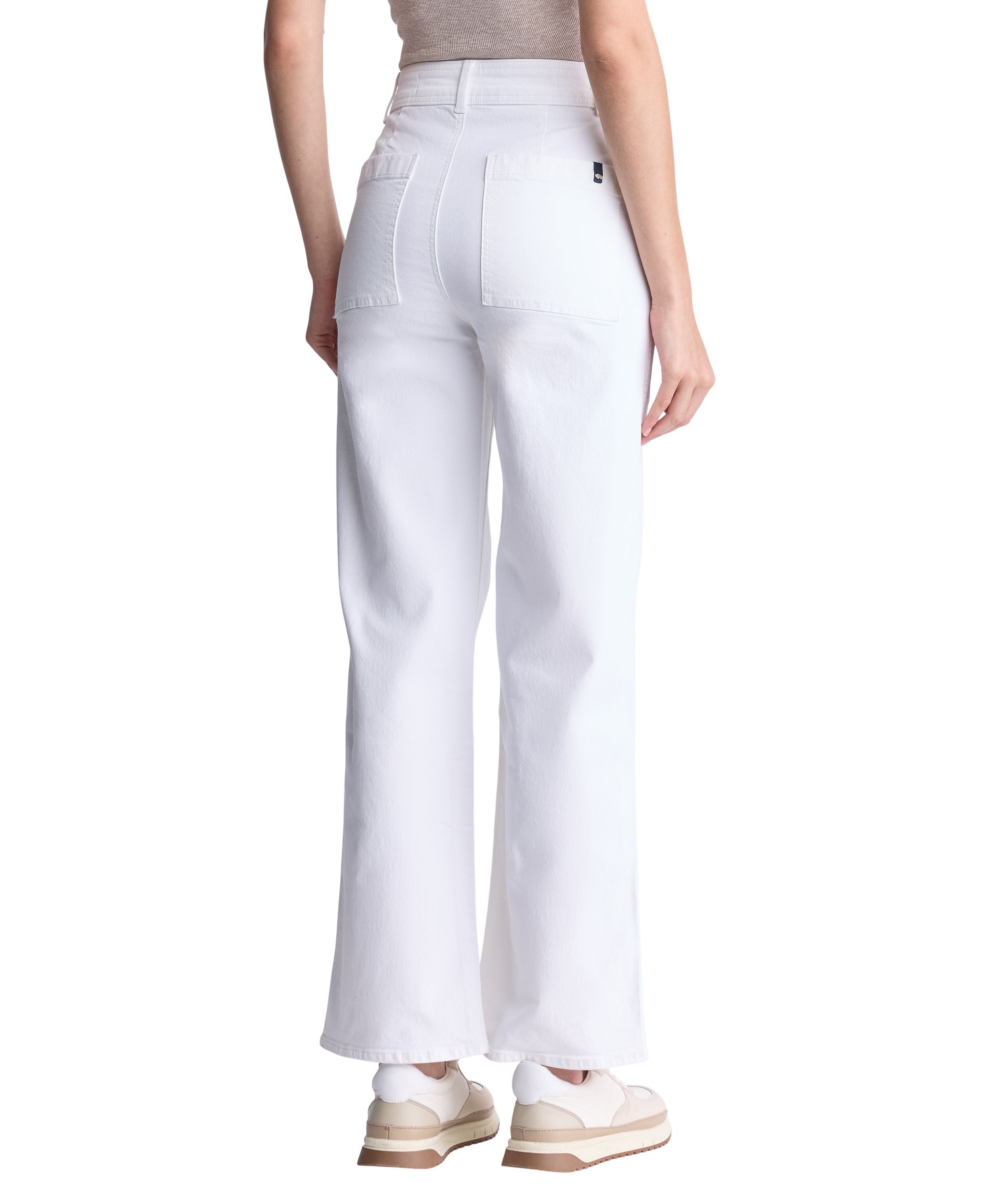Buffalo Women's Adele High Rise Wide Leg Jean - White