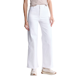 Jean à jambe large et taille haute pour femmes, blanc, Adele, Buffalo Front_Flat