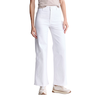 Buffalo Women's Adele High Rise Wide Leg Jean - White Front_Flat