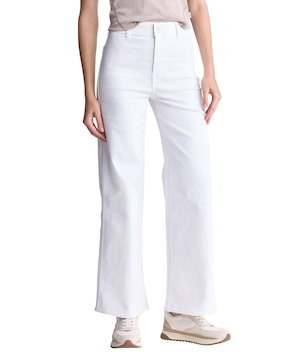 Buffalo Women's Adele High Rise Wide Leg Jean - White