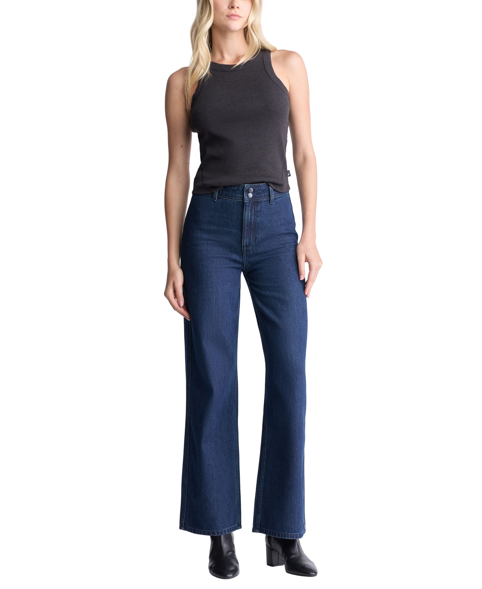 Jean à jambe large et taille haute pour femmes,  Adele, Buffalo