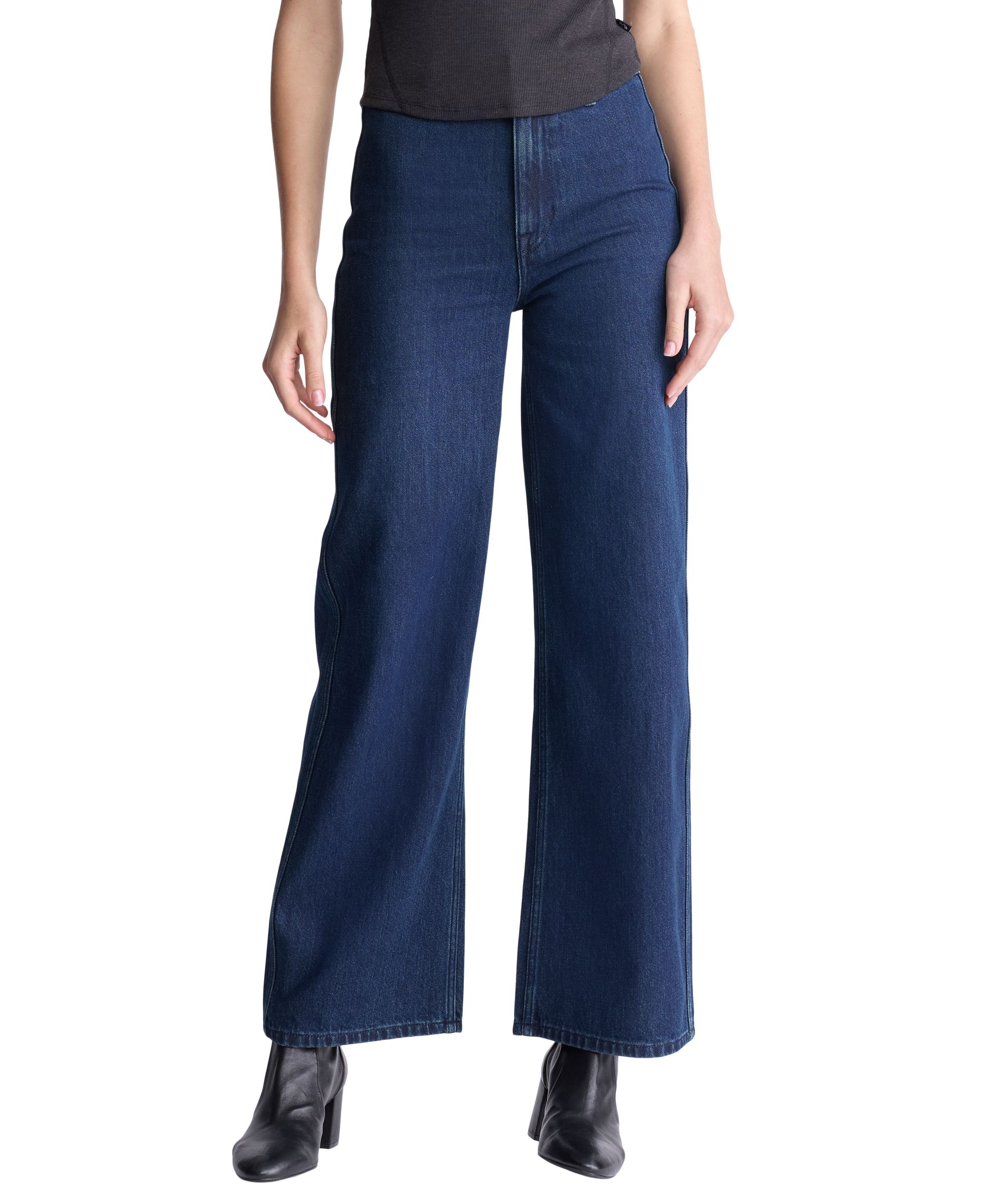 Jean à jambe large et taille haute pour femmes,  Adele, Buffalo