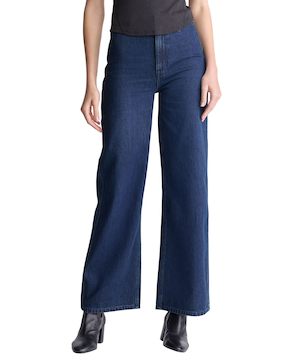 Buffalo Women's Adele High Rise Wide Leg Jean - Dark Indigo Wash