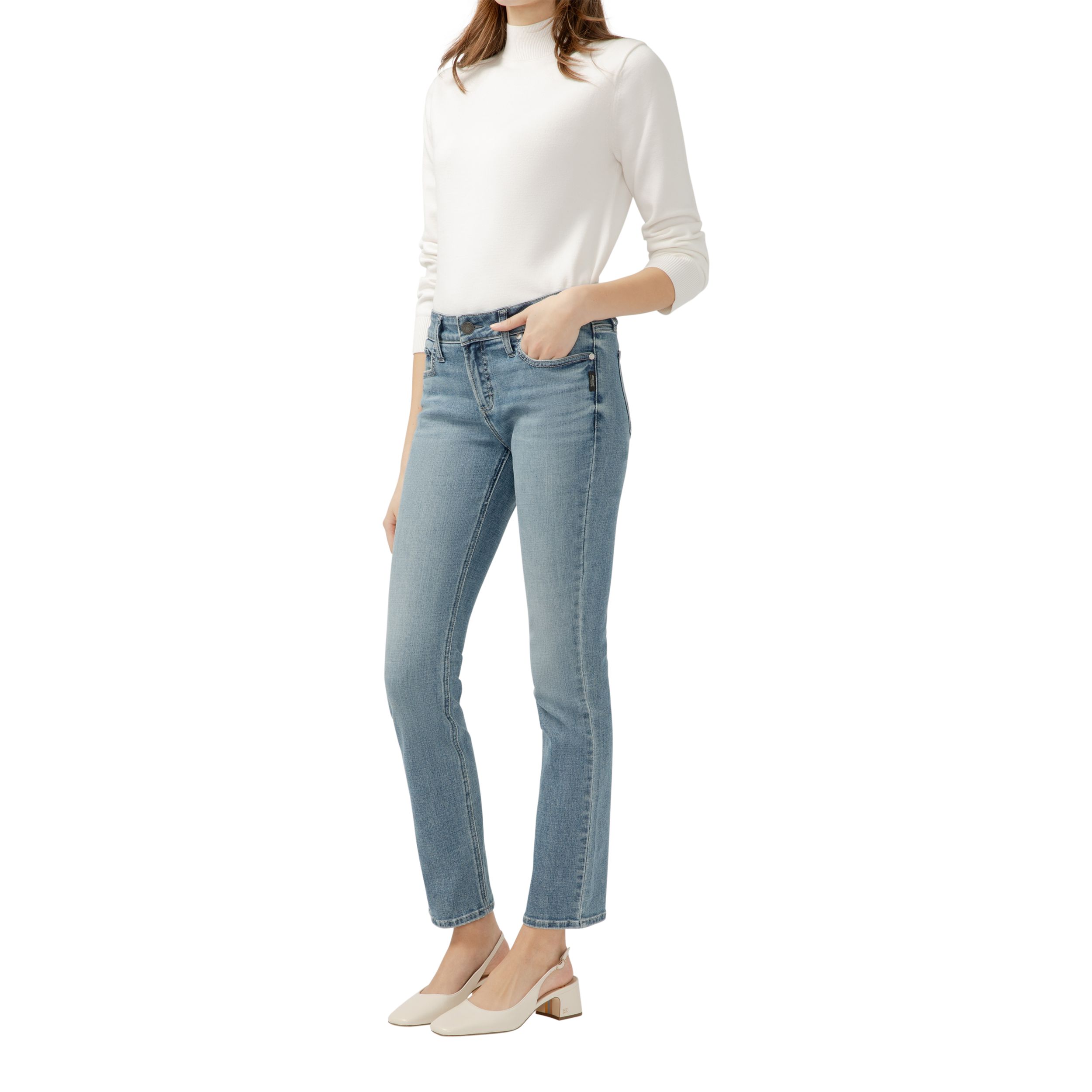 Silver Women's Elyse Straight Jeans