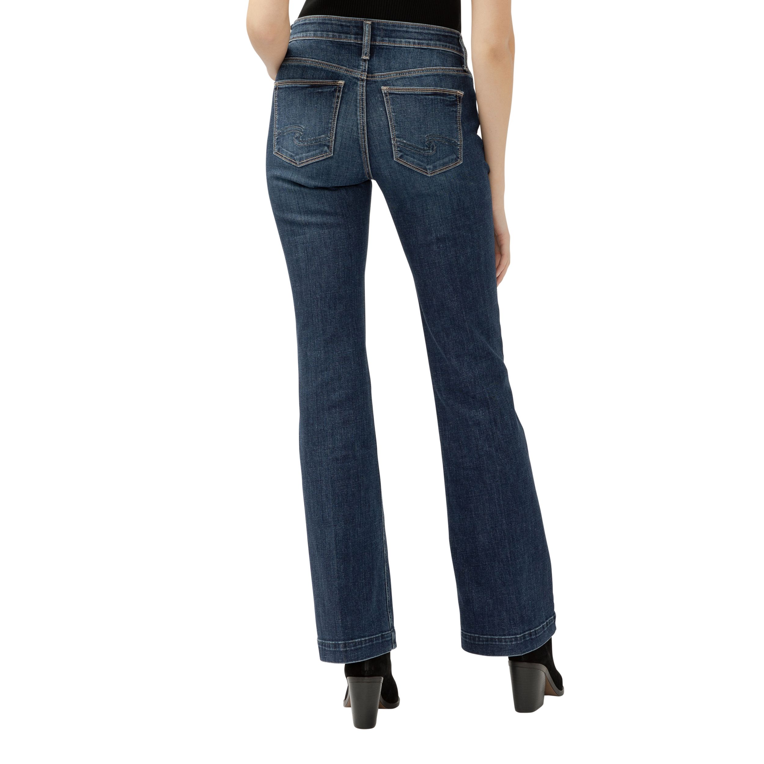 Jean semi-évasé pour femmes, Suki, Silver