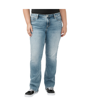 Jean à jambe semi-évasée pour femmes, Elyse, Silver