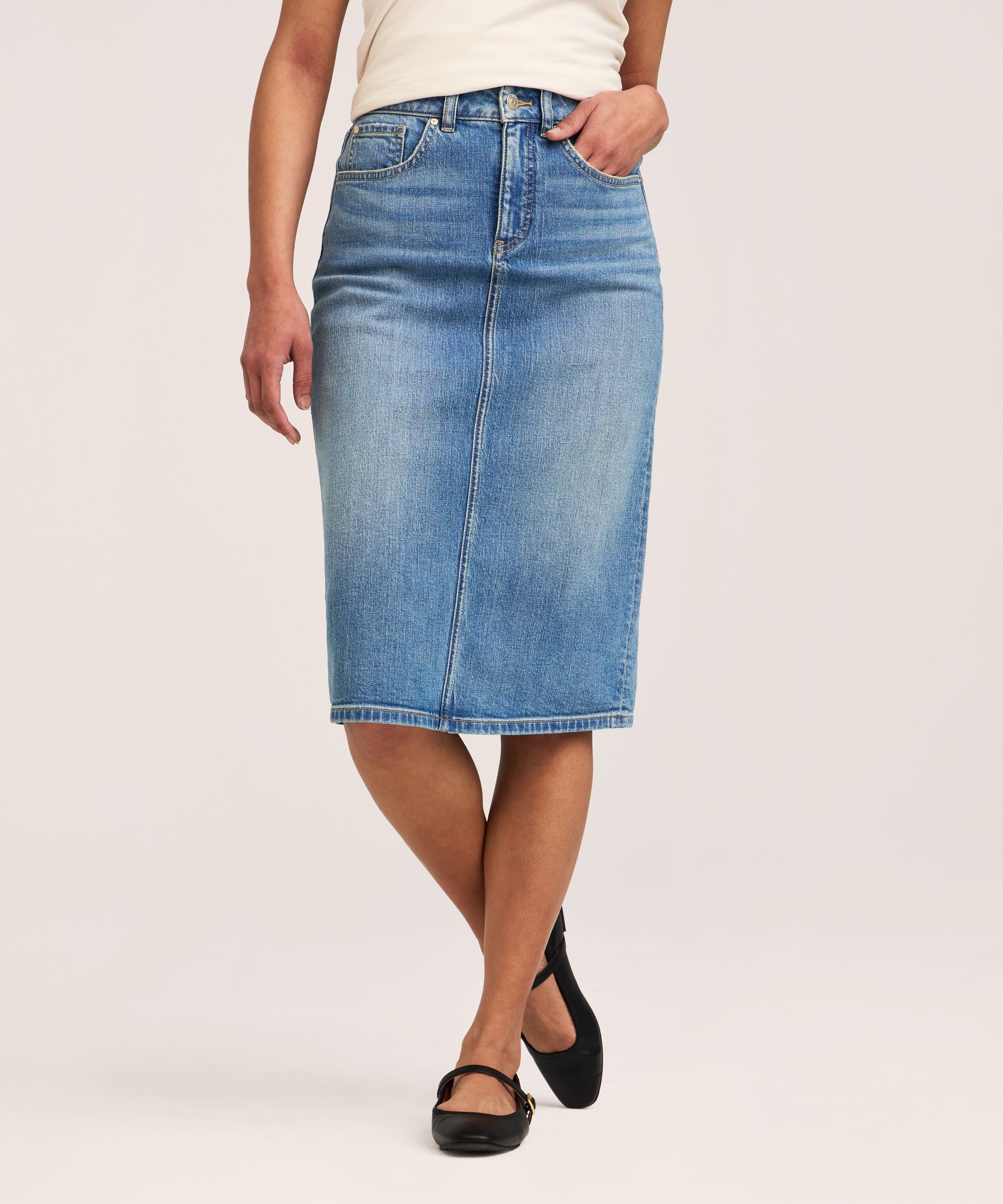 Jupe mi-longue pour femmes, Denver Hayes