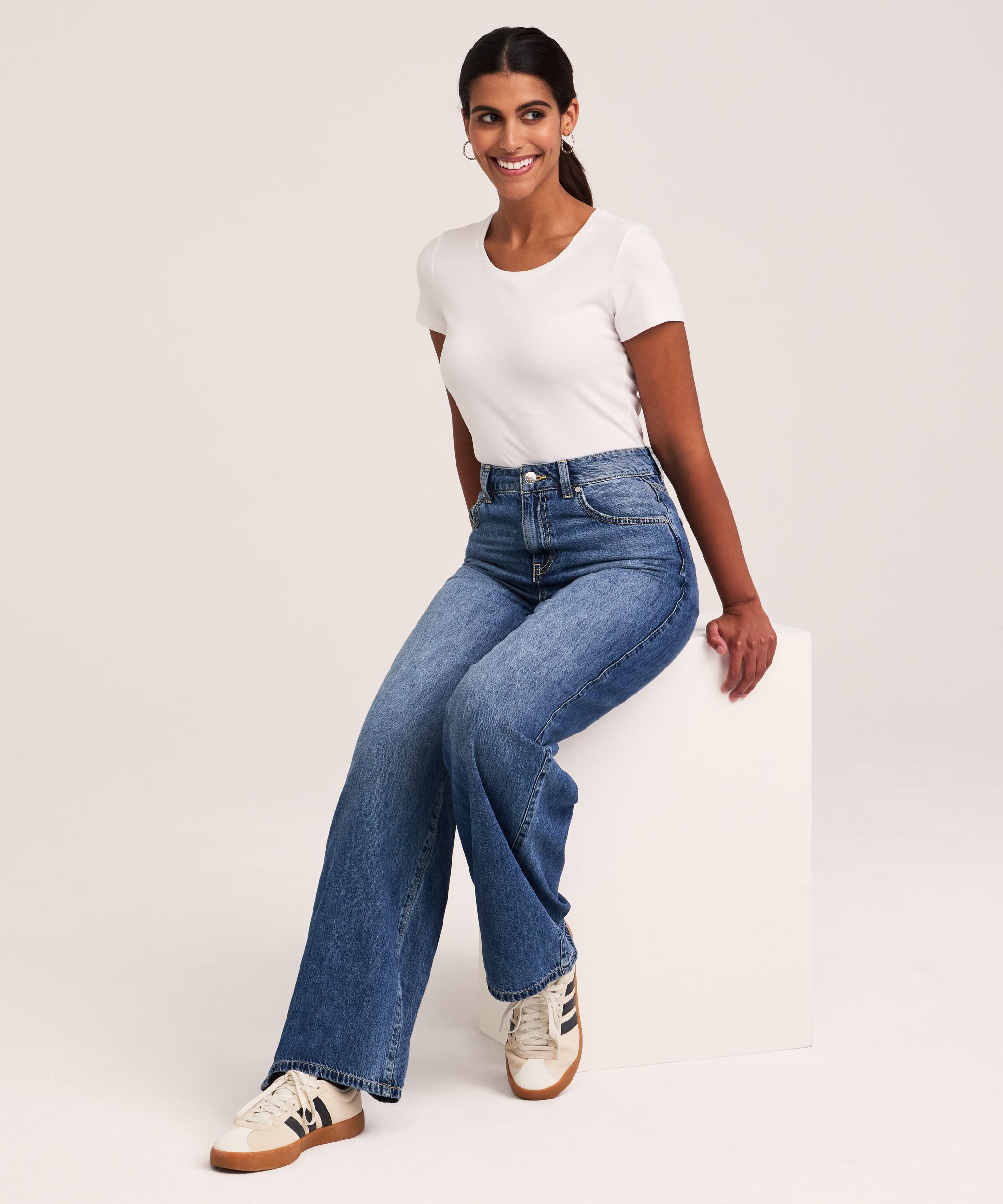 Pantalon à jambe large pour femmes, Denver Hayes