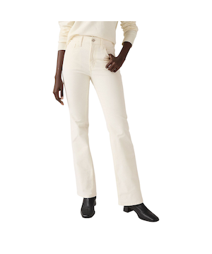 Jean en velours côtelé à taille haute et à jambe semi-évasée pour femmes, 725, Levi's