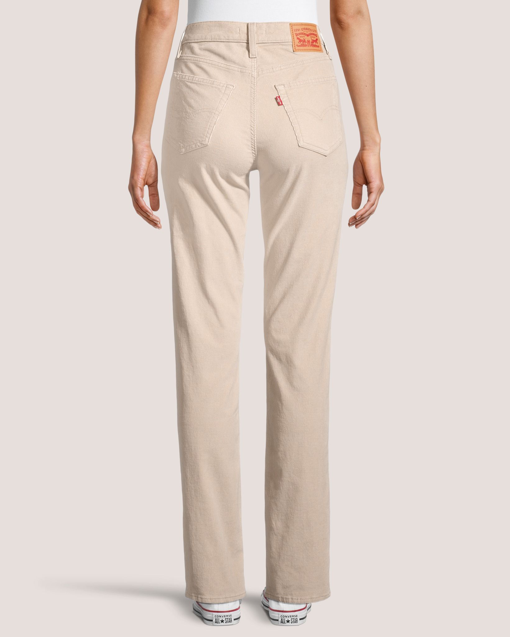 Jean à taille haute et à jambe droite en velours côtelé pour femmes, 724, Levi's