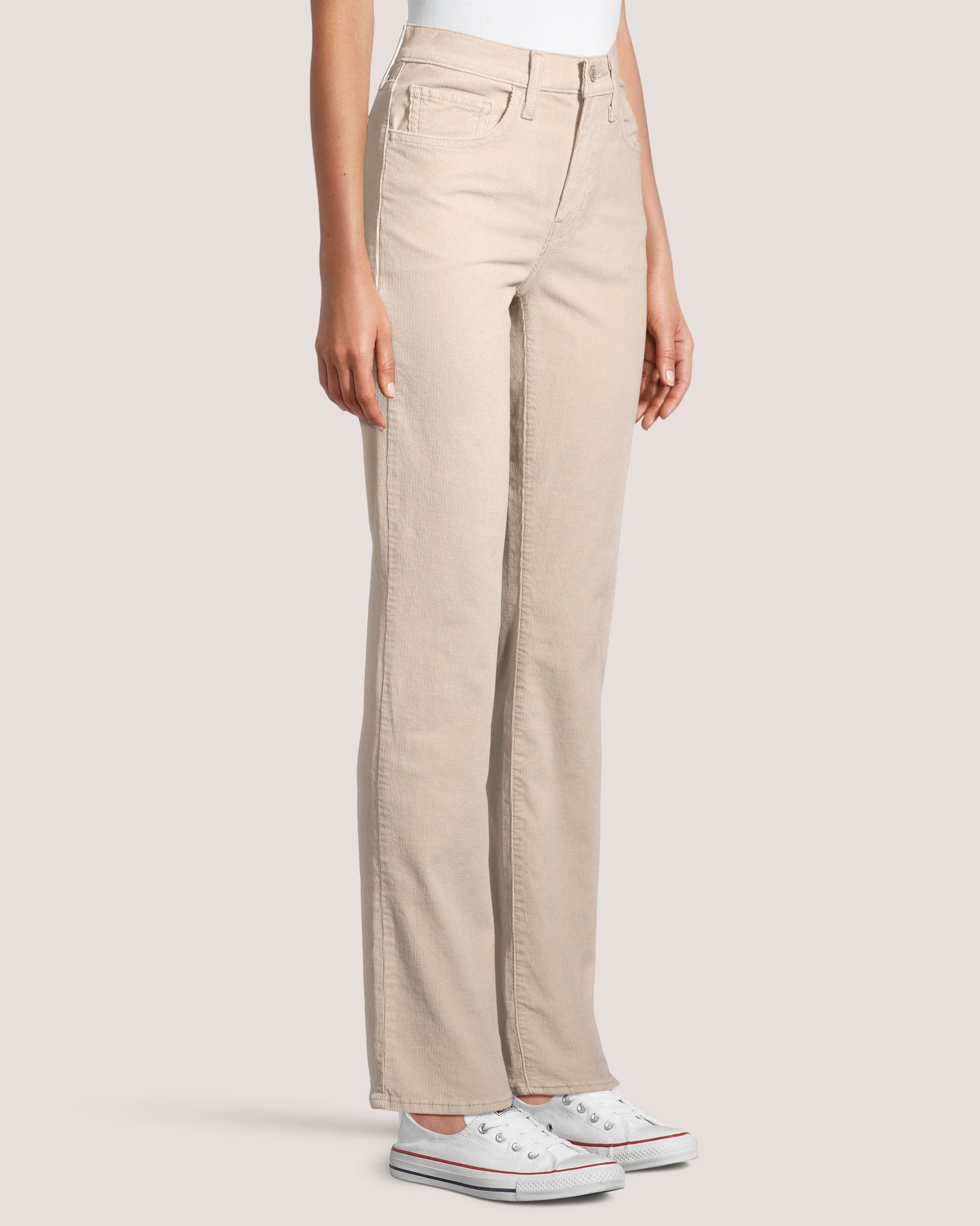 Jean à taille haute et à jambe droite en velours côtelé pour femmes, 724, Levi's